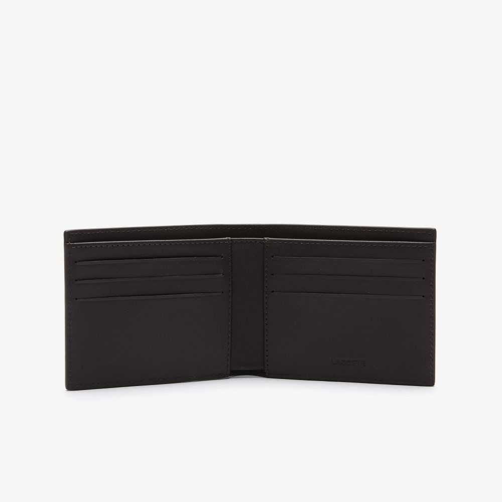 Lacoste Fitzgerald Cuero Six Card Wallet Marrones Oscuro | 7280-WRONK