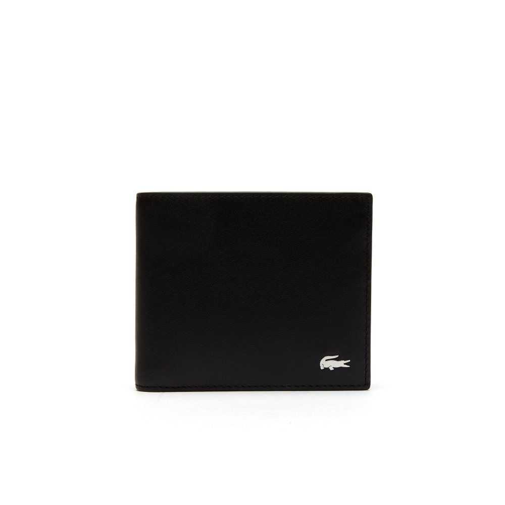 Lacoste Fitzgerald Cuero Wallet And Card Holder Set Negras | 8021-HRUTJ