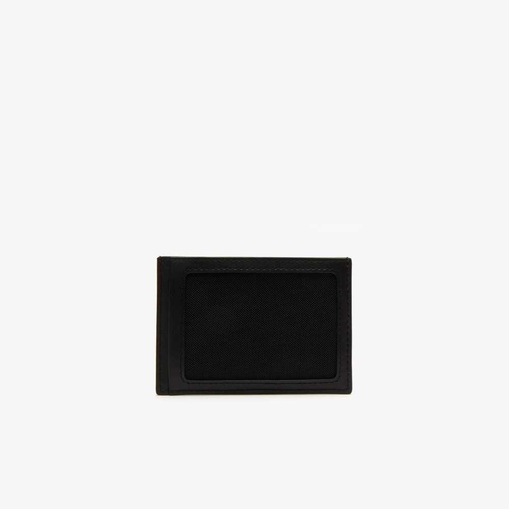 Lacoste Fitzgerald Cuero Wallet And Card Holder Set Negras | 8021-HRUTJ