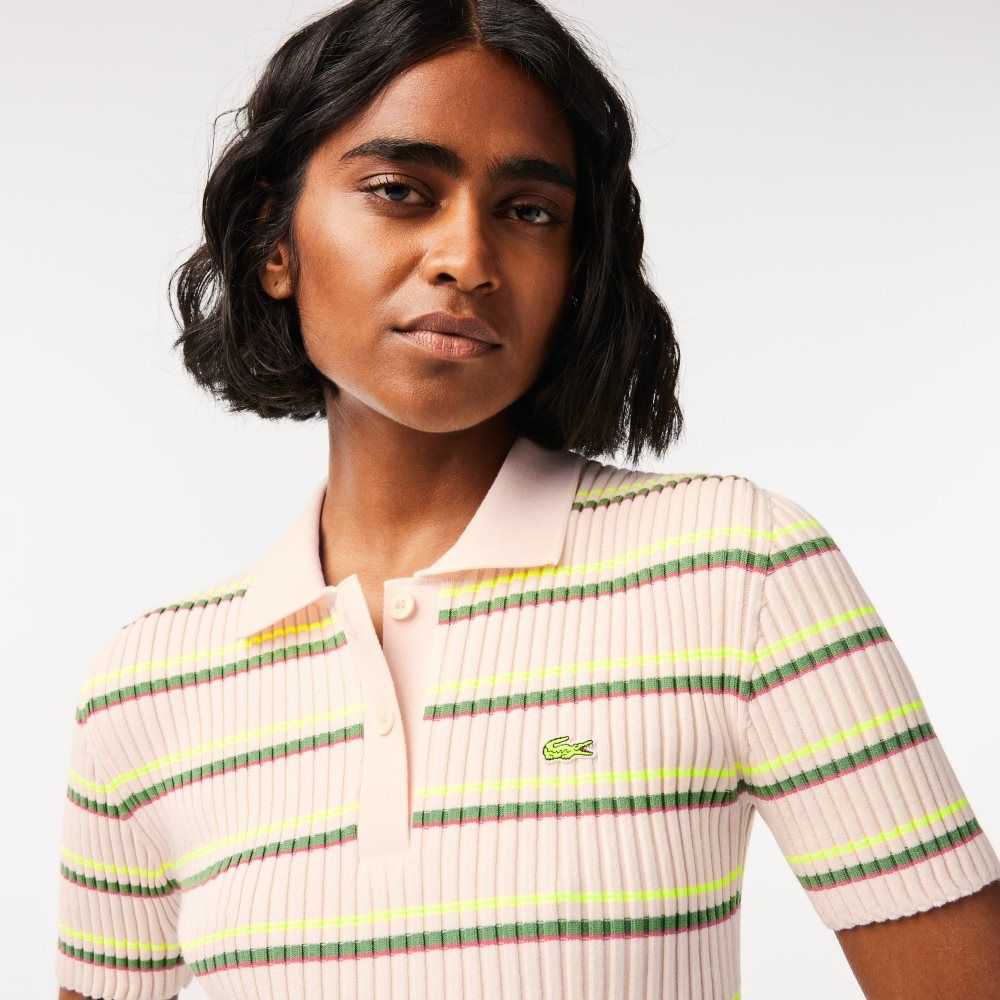 Lacoste French Made A Rayas Polo Blancas | 3921-QWYXK