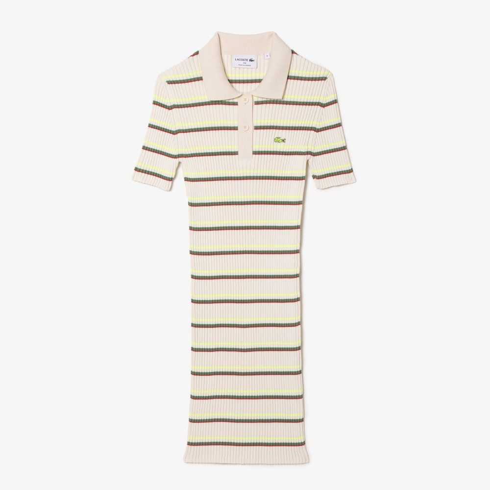 Lacoste French Made A Rayas Polo Blancas | 3921-QWYXK