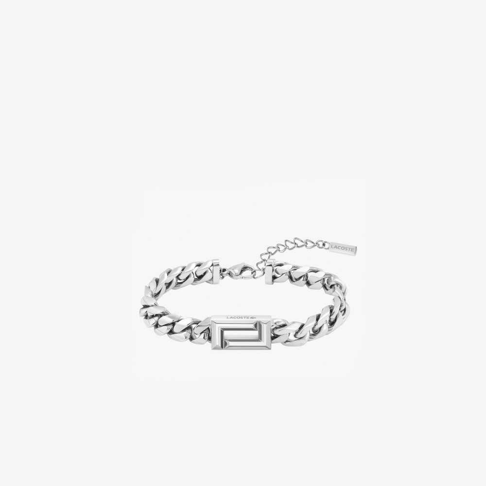 Lacoste Fundament Bracelet Plateadas | 6490-BMVDN