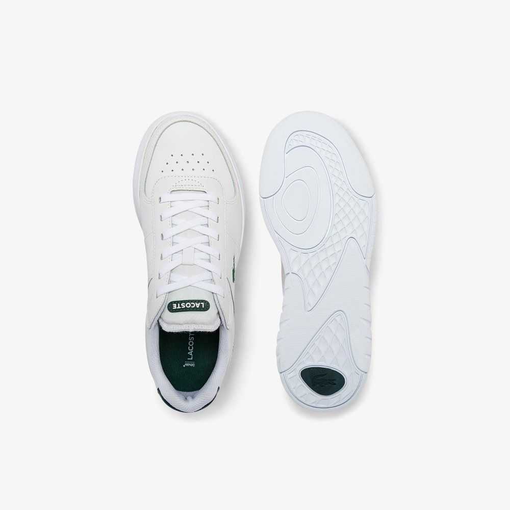 Lacoste Game Advance Cuero Blancas Verde Oscuro | 6539-FIMUR