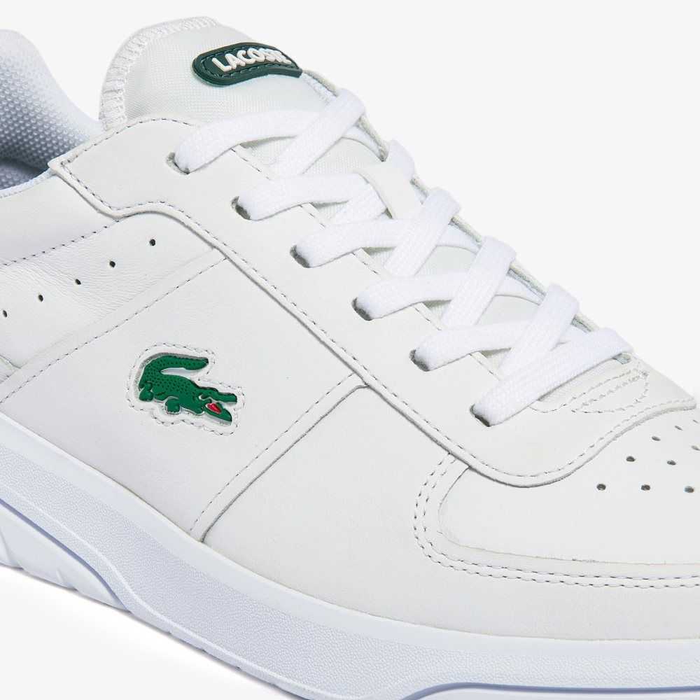 Lacoste Game Advance Cuero Blancas Verde Oscuro | 6539-FIMUR