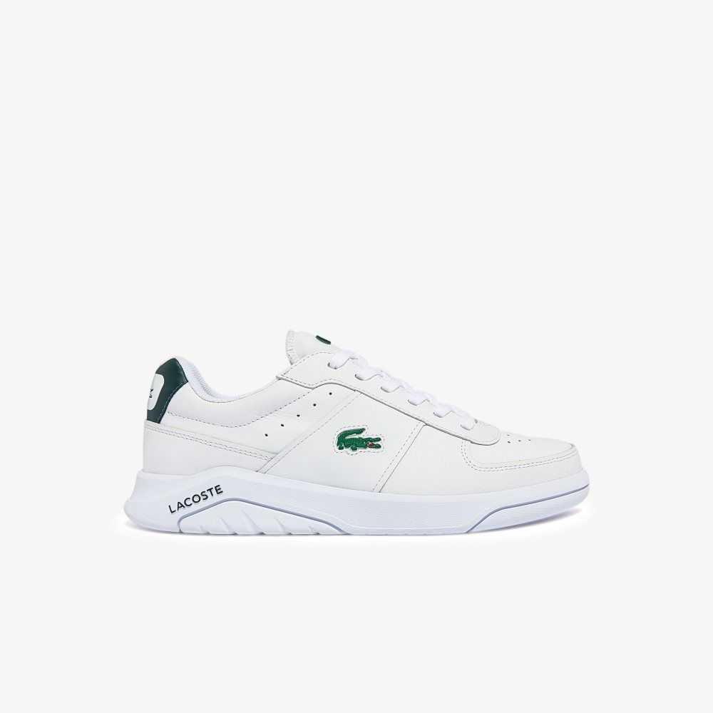 Lacoste Game Advance Cuero Blancas Verde Oscuro | 6539-FIMUR