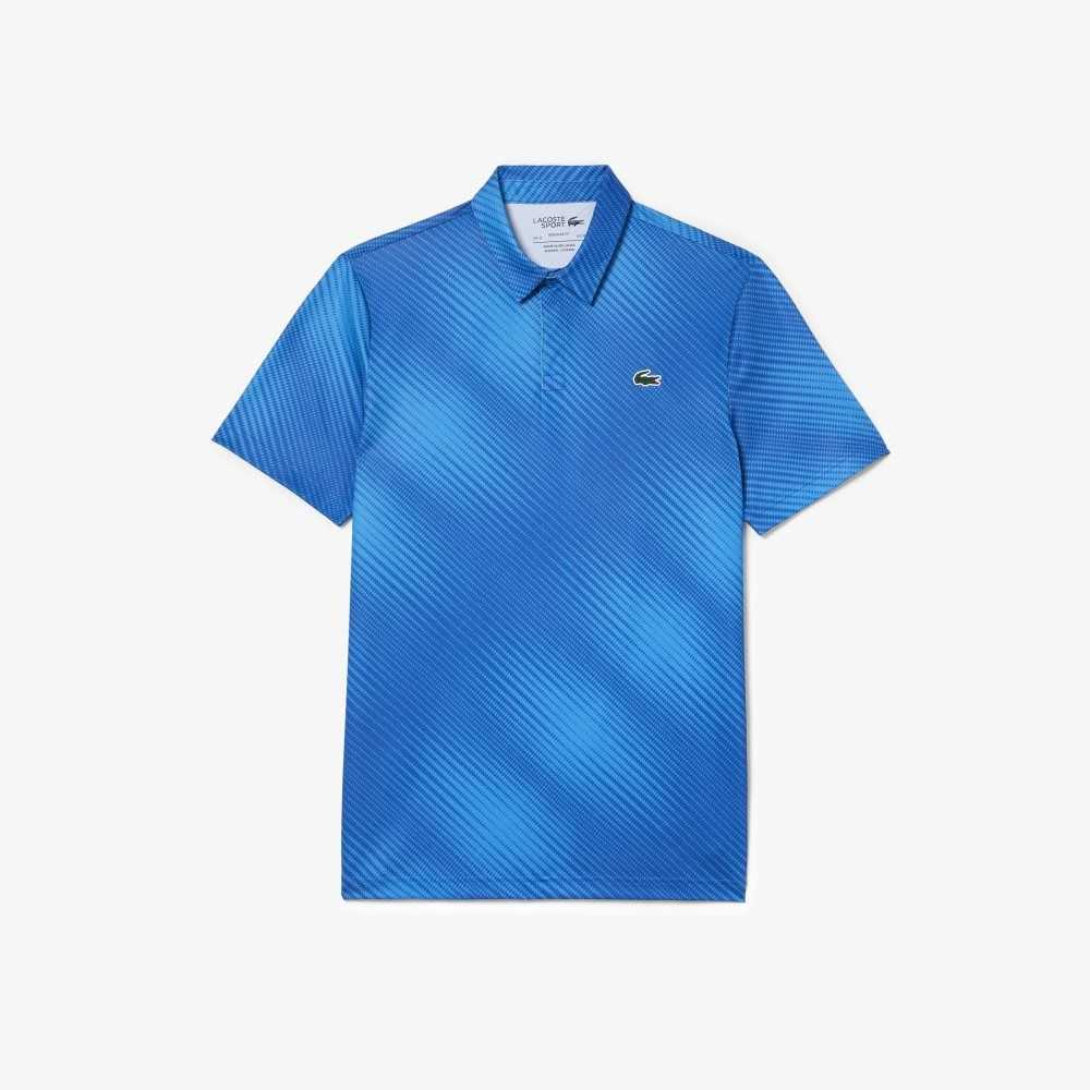 Lacoste Golf Printed Recycled Polyester Azules | 2948-ROYQA