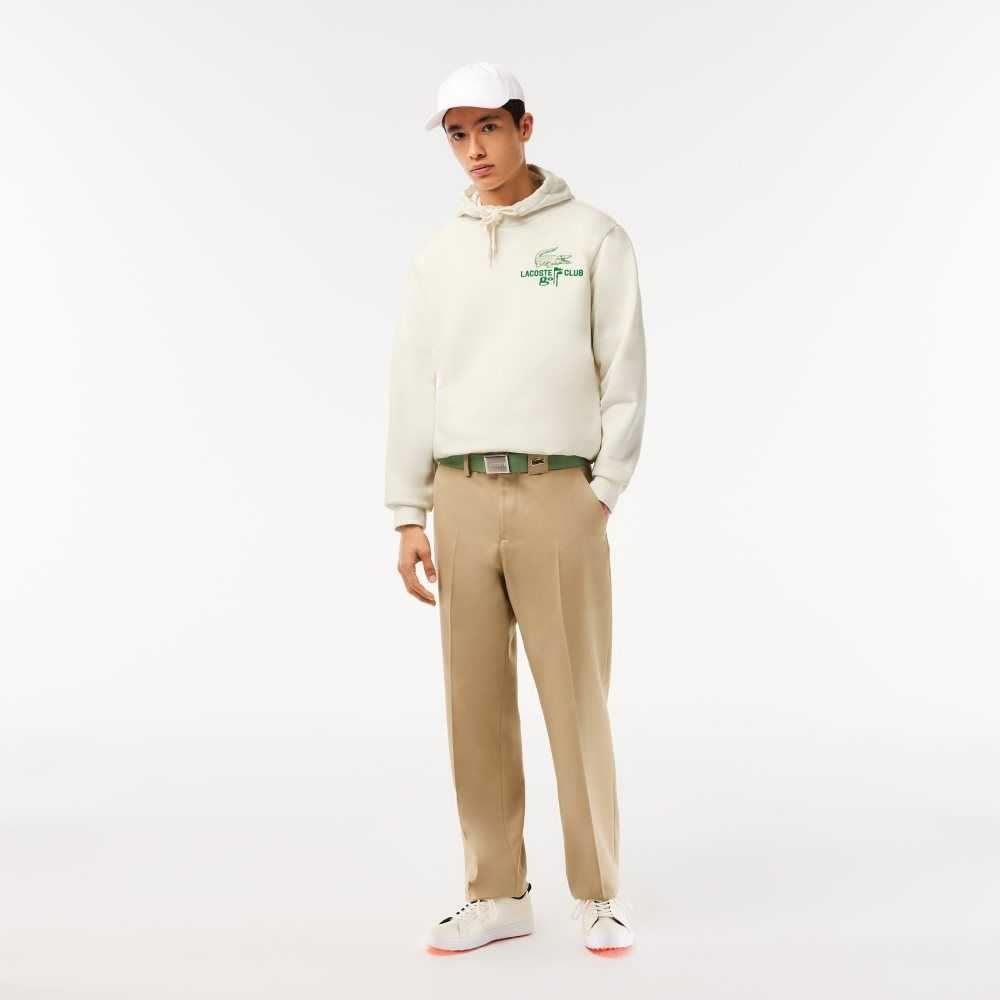 Lacoste Golf Relaxed Fit Hoodie Blancas | 0213-PQBHW