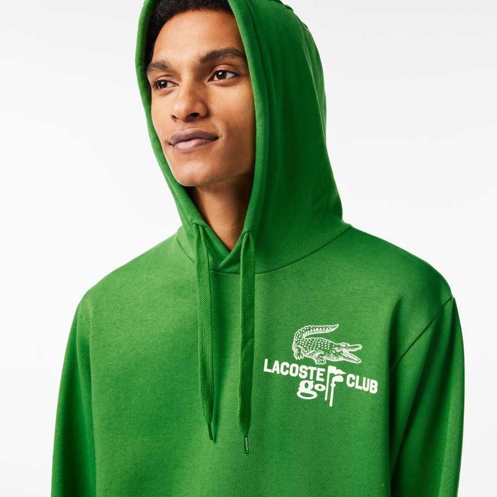 Lacoste Golf Relaxed Fit Hoodie Verde | 8569-SNCBA