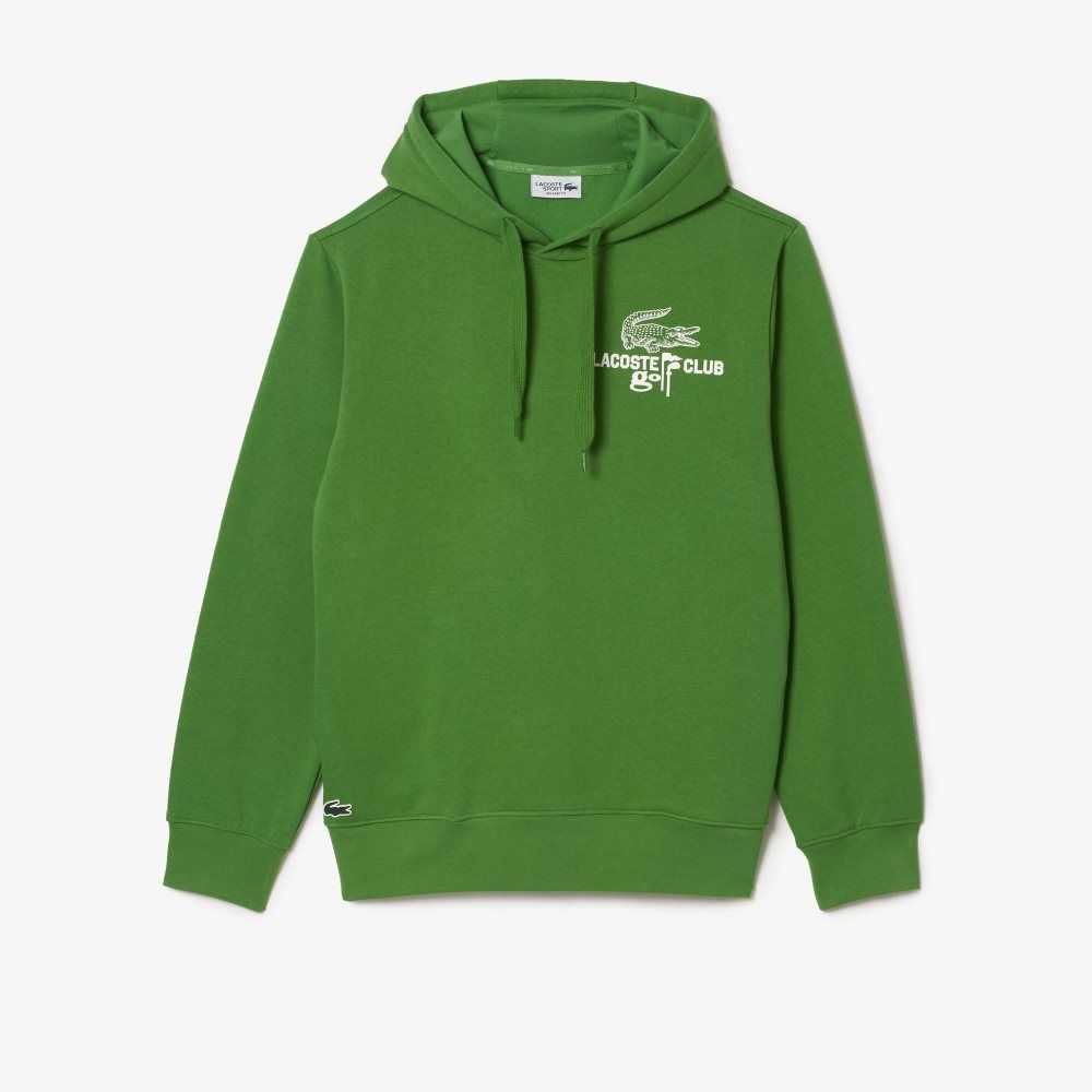 Lacoste Golf Relaxed Fit Hoodie Verde | 8569-SNCBA