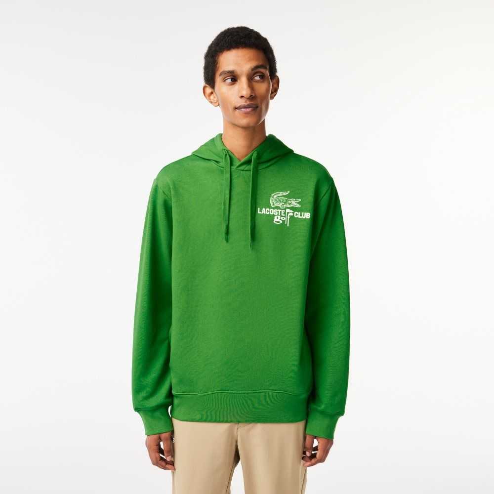 Lacoste Golf Relaxed Fit Hoodie Verde | 8569-SNCBA