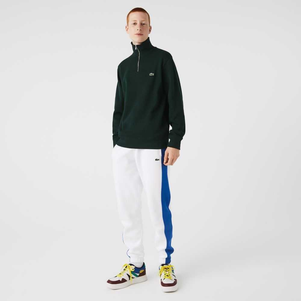 Lacoste Half Zip Algodon Verde | 7609-JPSUQ