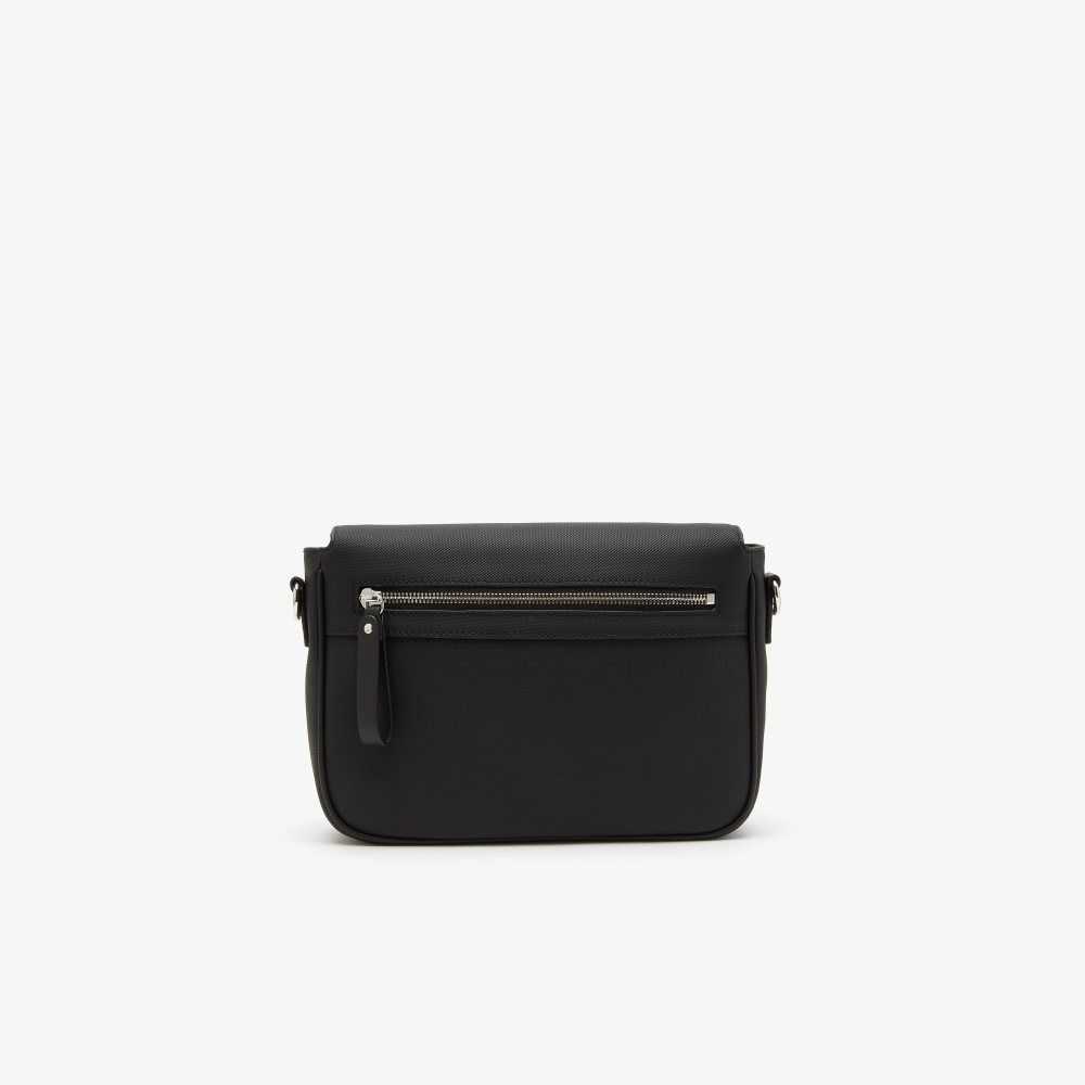 Lacoste Hebilla Fastened Messenger Negras | 7632-AGLUF