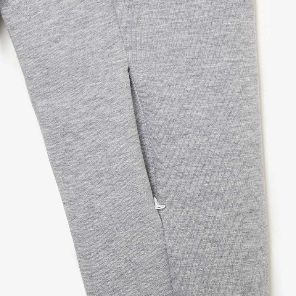 Lacoste High-Neck Algodon Blend Zip Gris | 7310-HBFCL