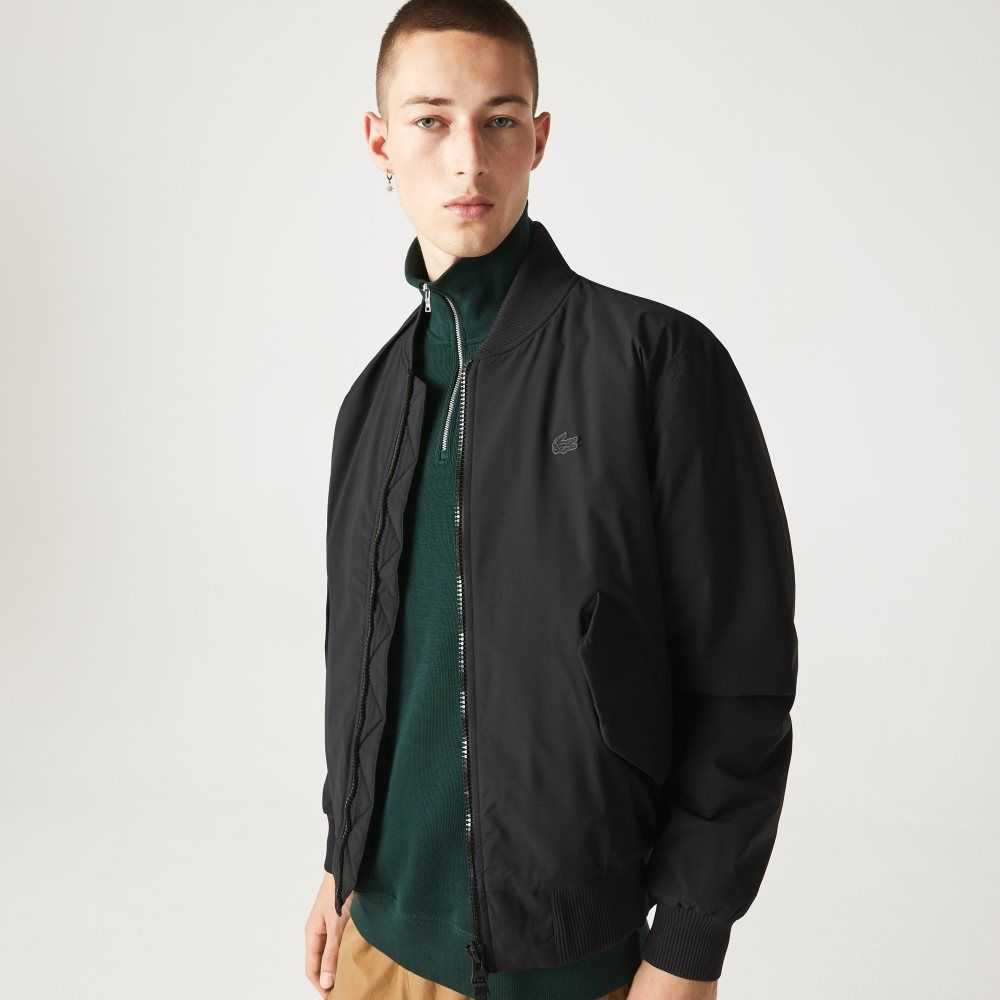 Lacoste Insulated Acolchado Bomber Negras | 5492-ABLMO