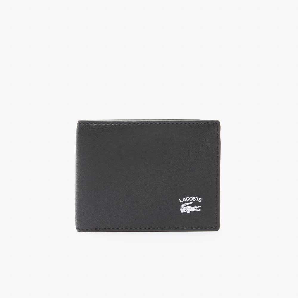 Lacoste Interior Card Slot Foldable Wallet Negras | 9603-LQREA