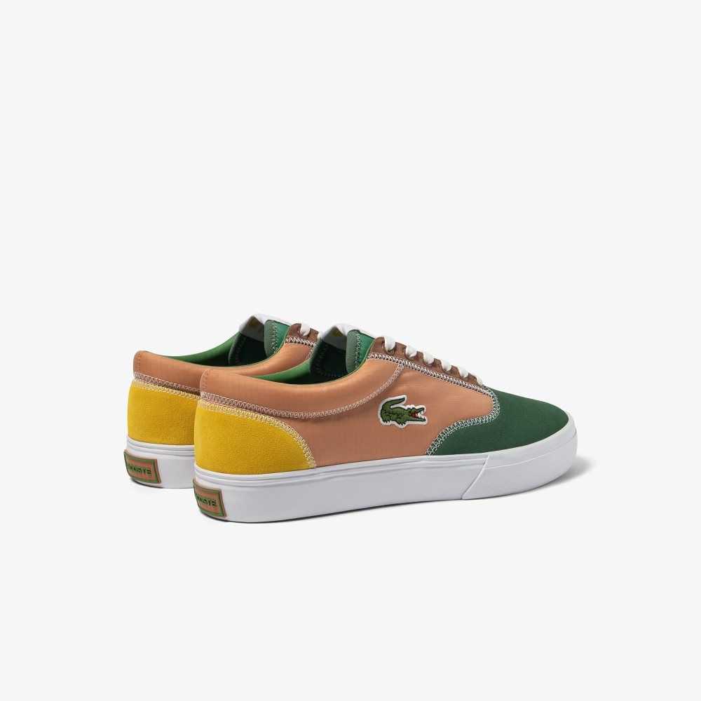 Lacoste Jump Serve Encaje Color-Pop Verde Marrones | 9316-CJQLB