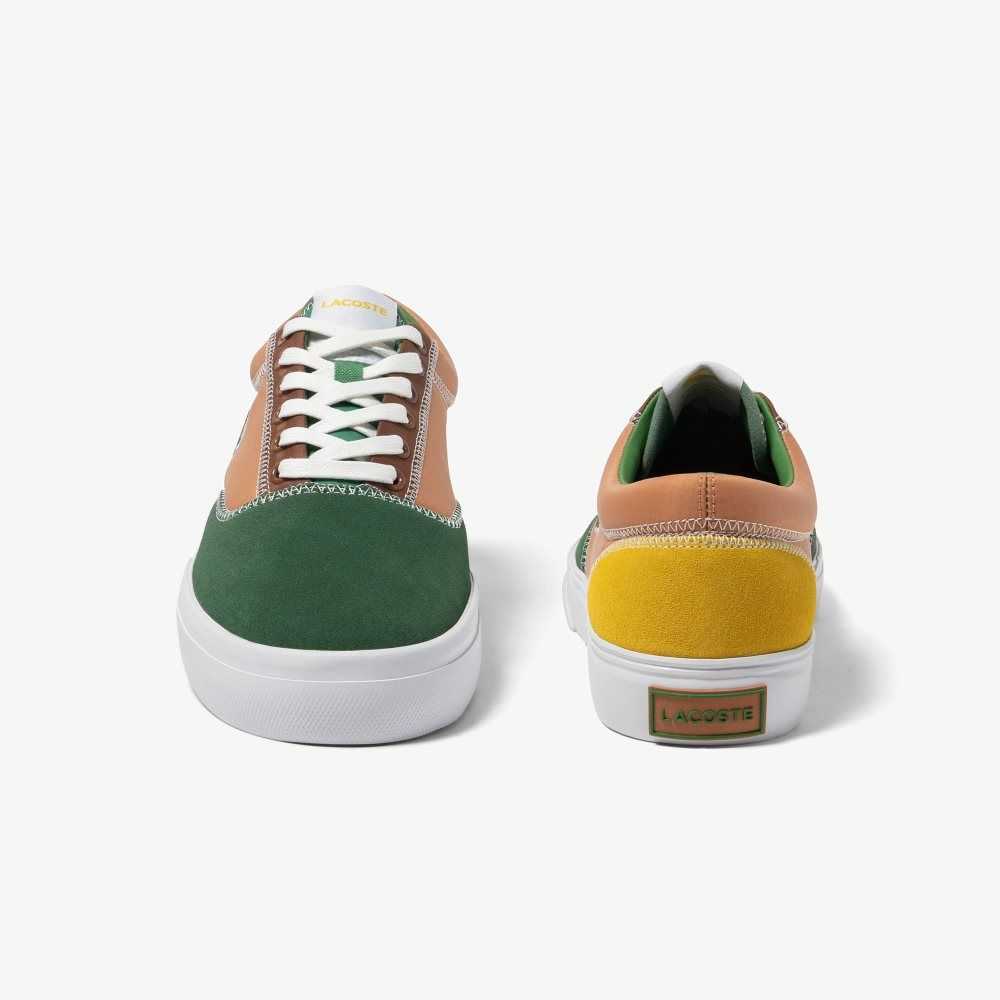 Lacoste Jump Serve Encaje Color-Pop Verde Marrones | 9316-CJQLB