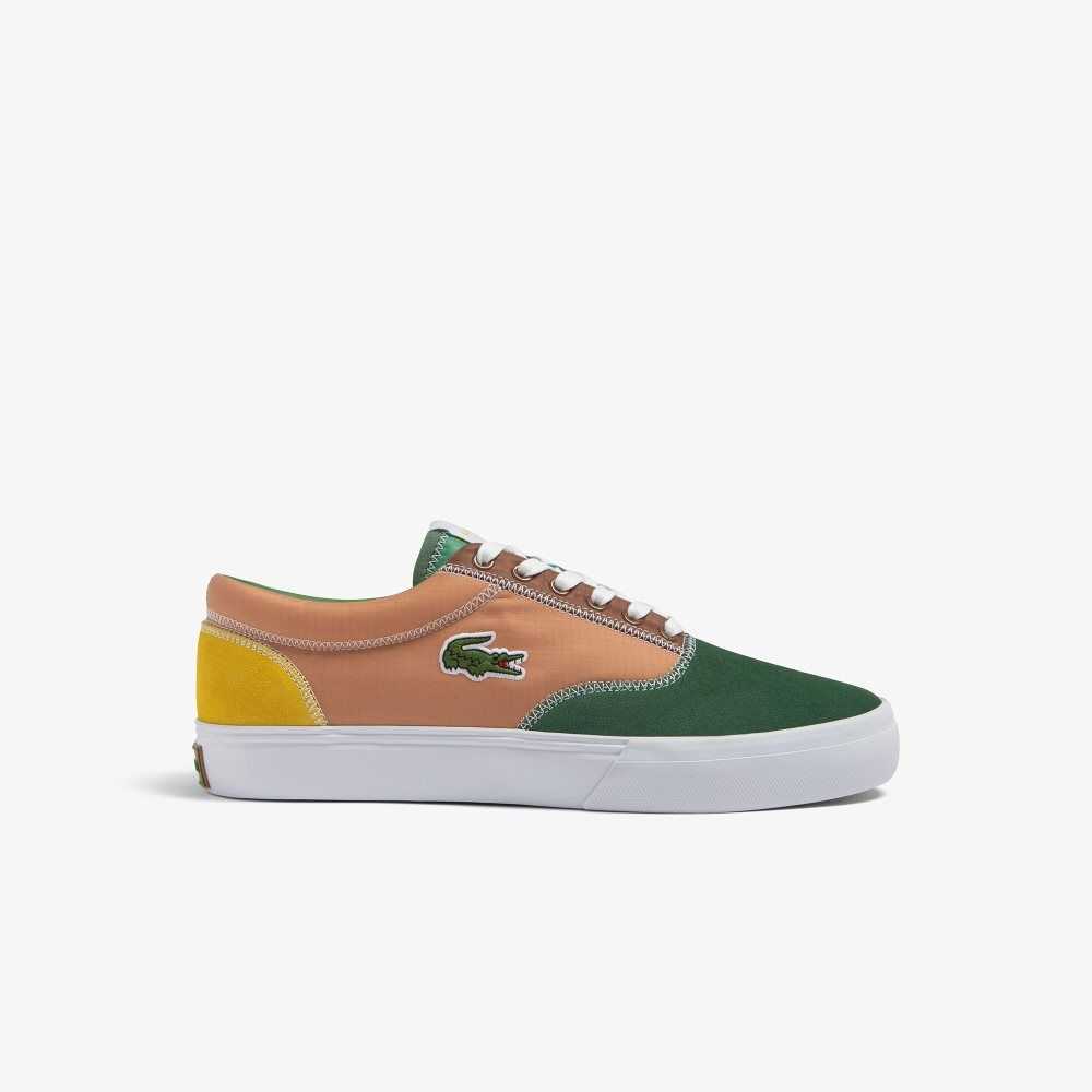 Lacoste Jump Serve Encaje Color-Pop Verde Marrones | 9316-CJQLB