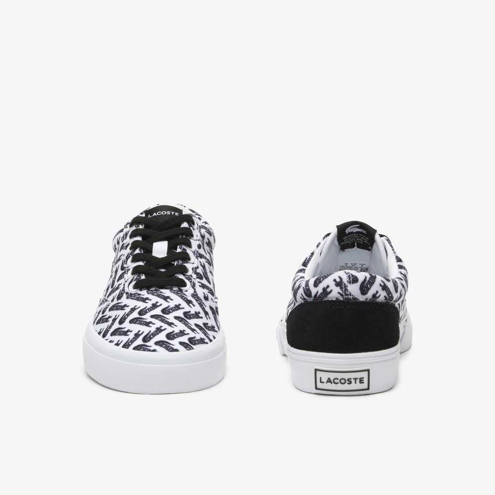 Lacoste Jump Serve Encaje Tonal Blancas Negras | 1529-YIBQN