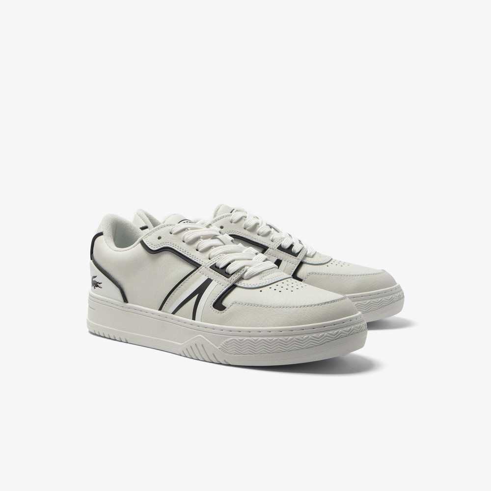 Lacoste L001 Baseline Cuero Blancas Negras | 0317-RBQEA