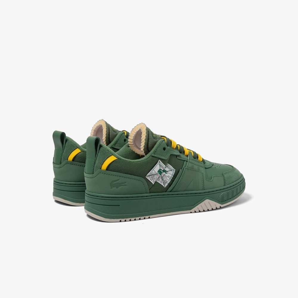 Lacoste L001 Crafted Cuero Verde | 9175-XYOUZ