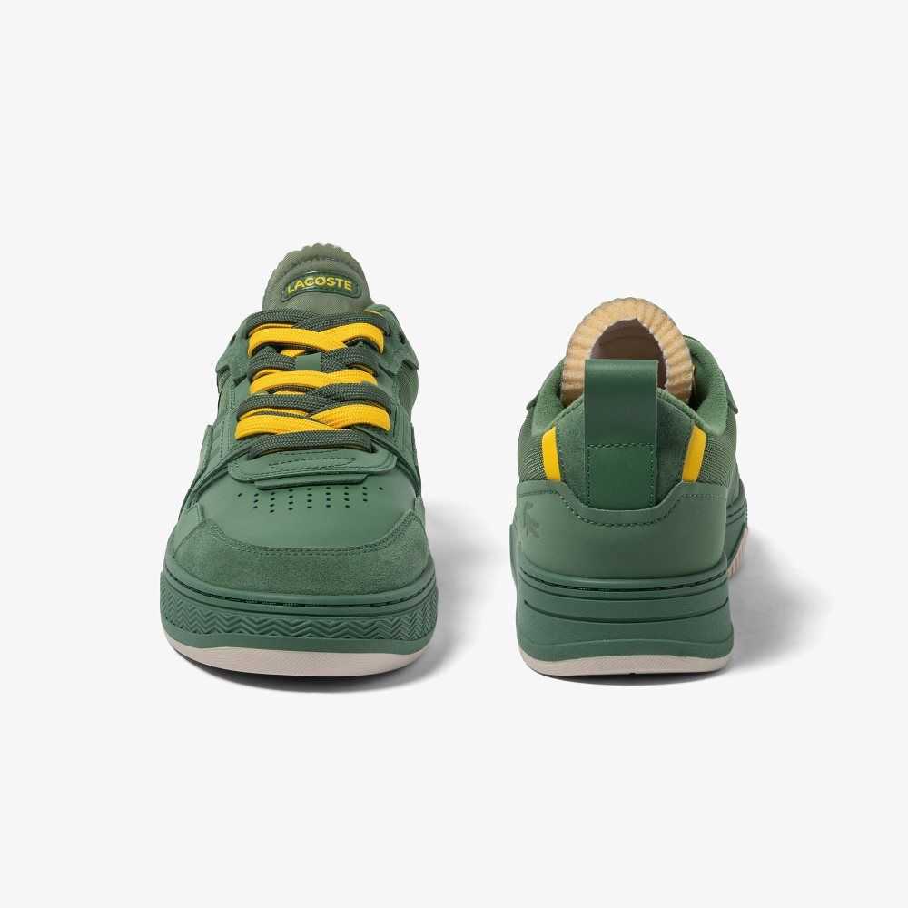 Lacoste L001 Crafted Cuero Verde | 9175-XYOUZ