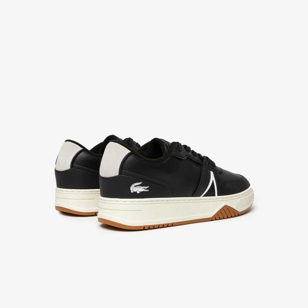 Lacoste L001 Cuero Popped Heel Negras | 4608-SBFGI