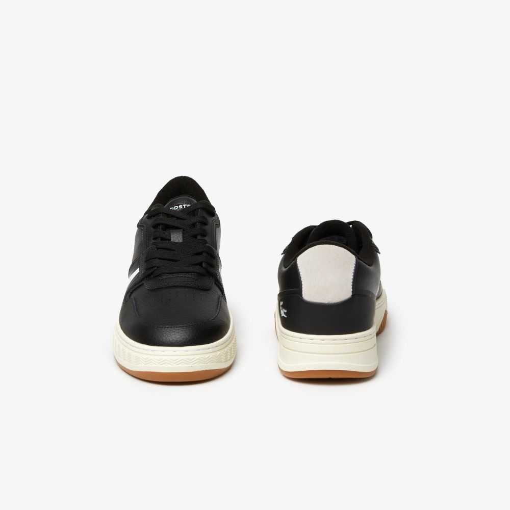 Lacoste L001 Cuero Popped Heel Negras | 4608-SBFGI