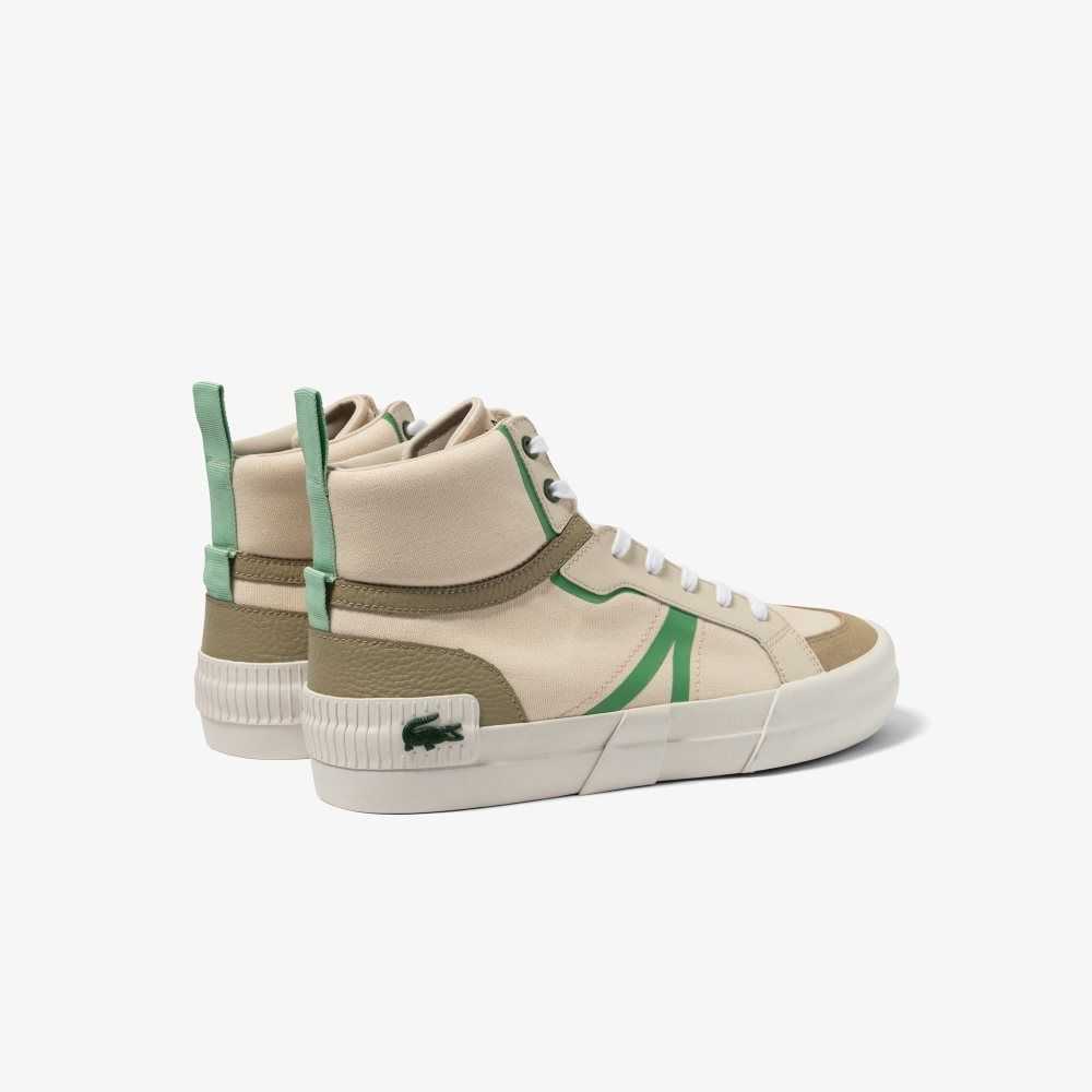 Lacoste L004 Mid Marrones Verde | 6013-BDNFL