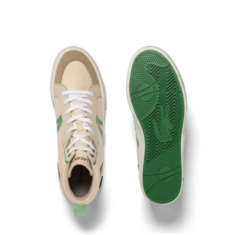 Lacoste L004 Mid Marrones Verde | 6013-BDNFL