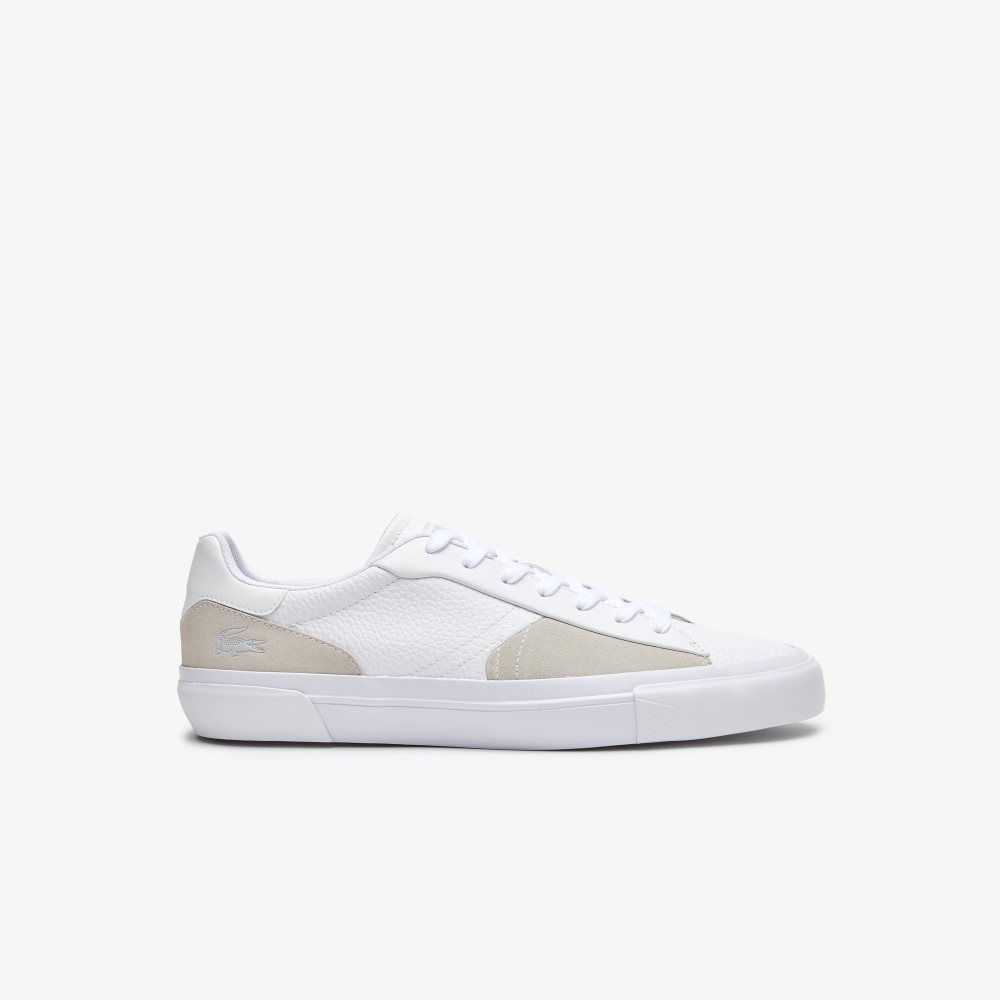 Lacoste L006 Cuero Blancas Blancas | 9130-QEAKR