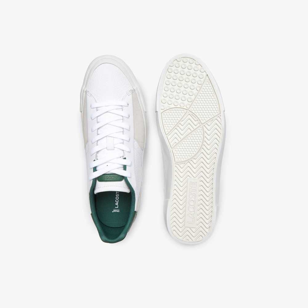 Lacoste L006 Cuero Blancas Verde Oscuro | 5874-GXTBR