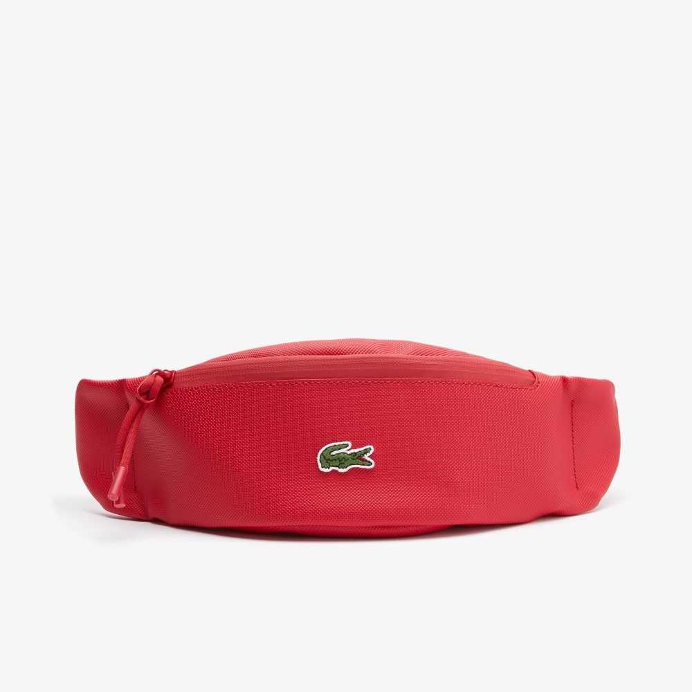 Lacoste LCST Coated Lona Zippered Fanny Pack Rojas | 9715-GKUVC