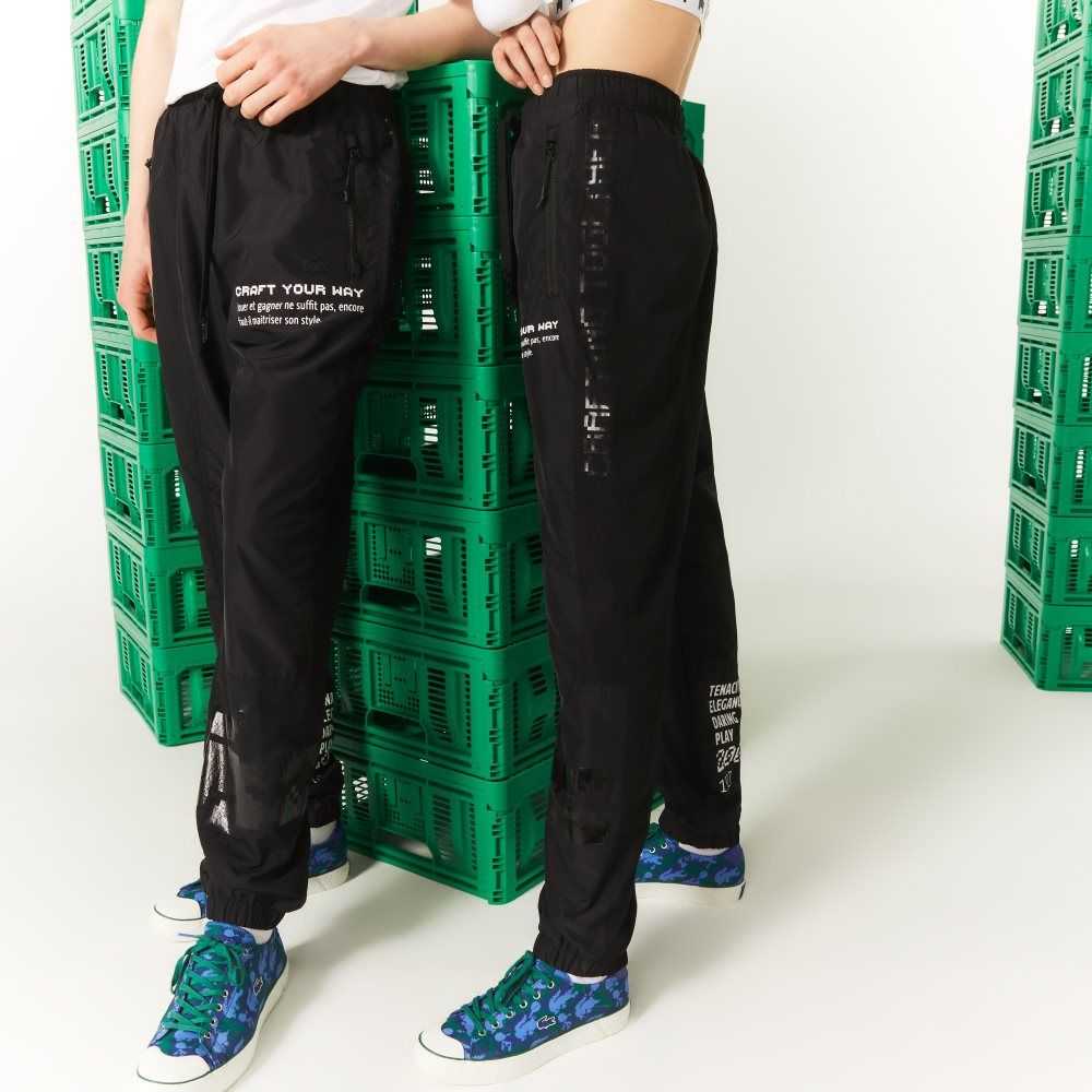 Lacoste LIVE x Minecraft Nylon Trackpants Negras | 8790-XVRSP