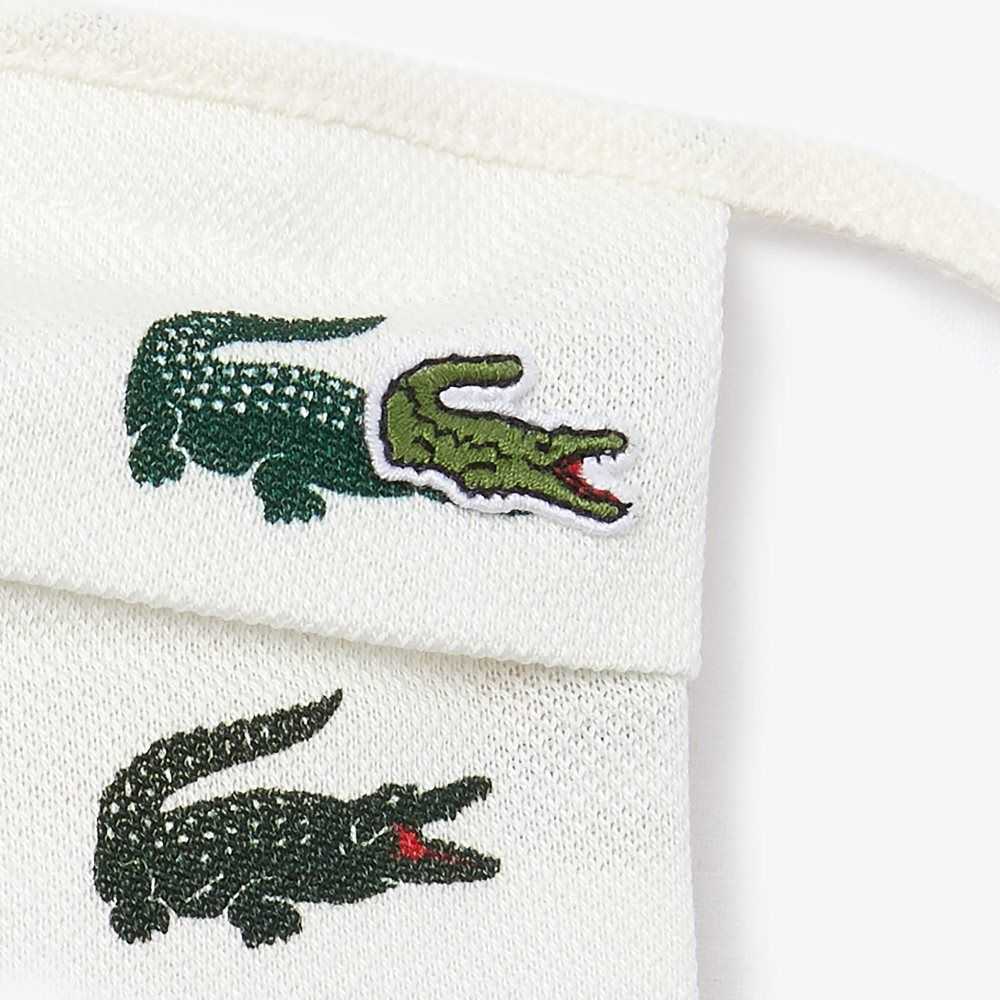 Lacoste L.12.12 Algodon Face Masks 3-Pack Verde Blancas | 7694-EGATU