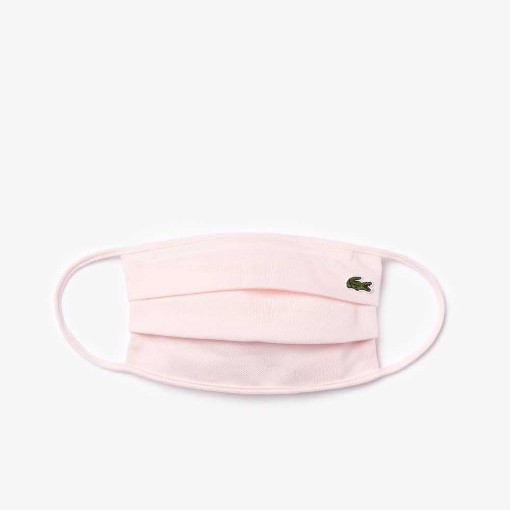 Lacoste L.12.12 Algodon Pique' Face Protection Mask Rosas Claro | 7459-DRTXV