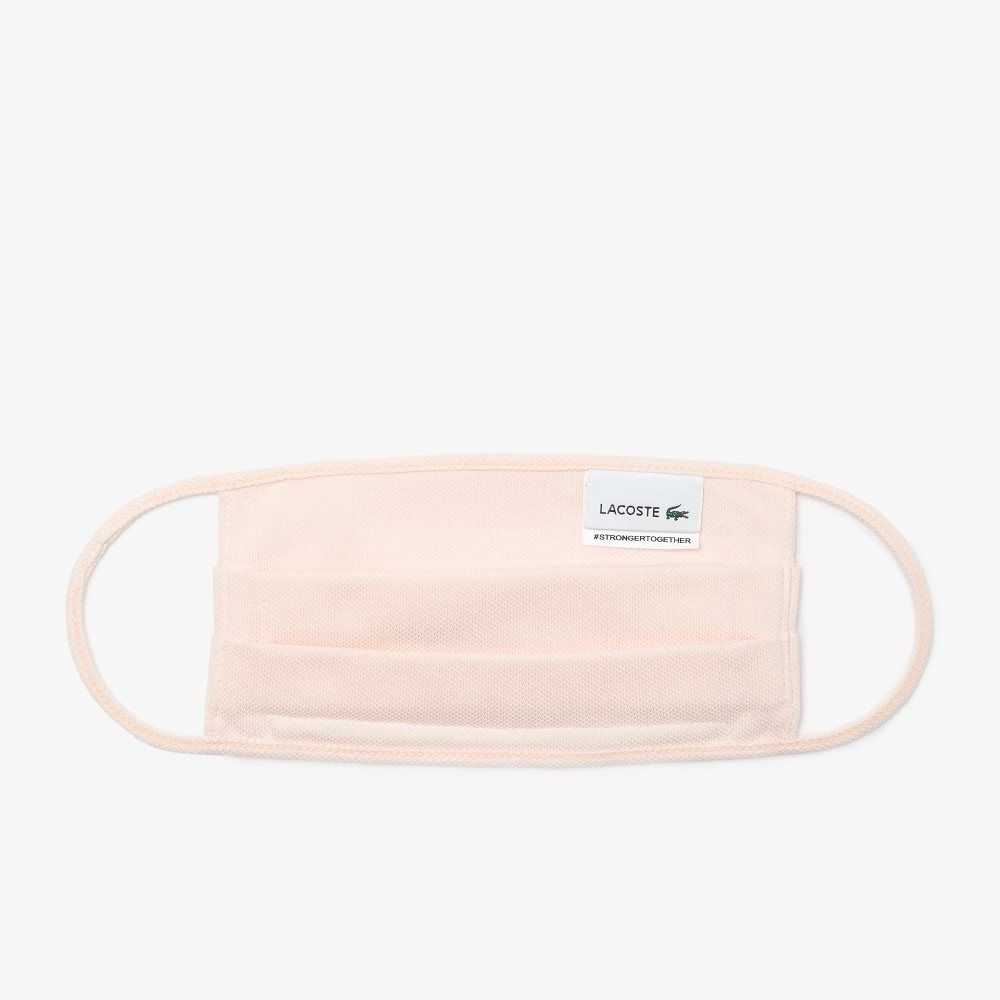 Lacoste L.12.12 Algodon Pique' Face Protection Mask Rosas Claro | 7459-DRTXV