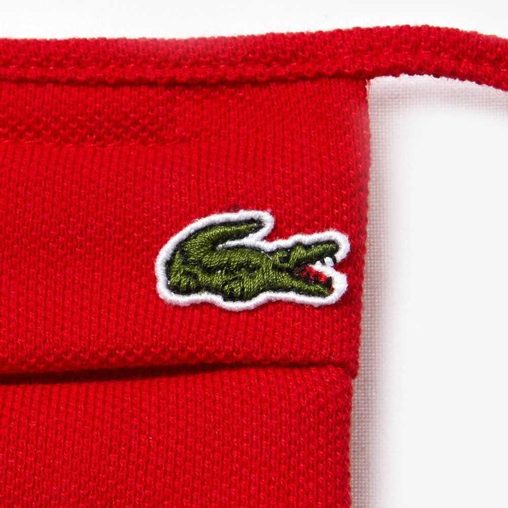 Lacoste L.12.12 Algodon Pique' Face Protection Mask Rojas | 8062-BYWIX