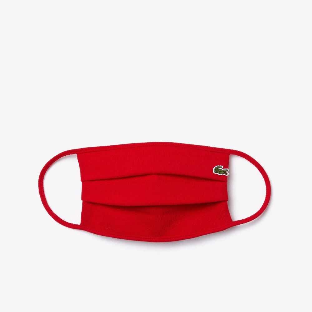 Lacoste L.12.12 Algodon Pique\' Face Protection Mask Rojas | 8062-BYWIX