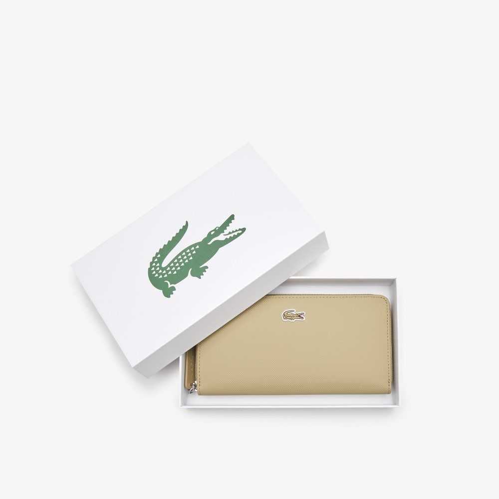 Lacoste L.12.12 Concept Petit Pique 12 Card Zip Wallet Multicolor | 7285-CXYEL