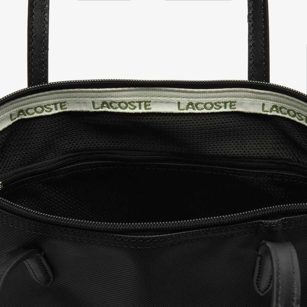 Lacoste L.12.12 Concept Small Zip Negras | 5409-ABFXO