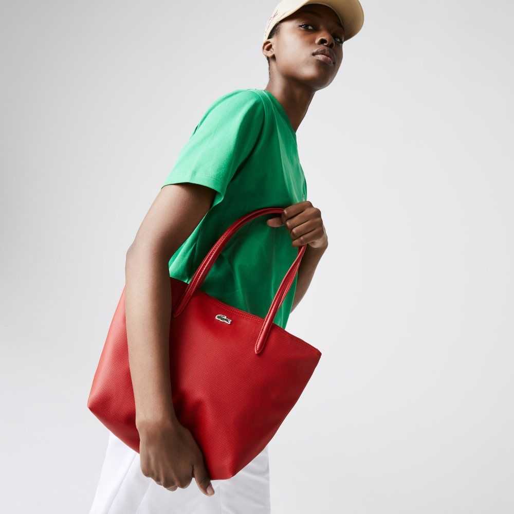 Lacoste L.12.12 Concept Small Zip Tote Rojas | 7925-TSNRK