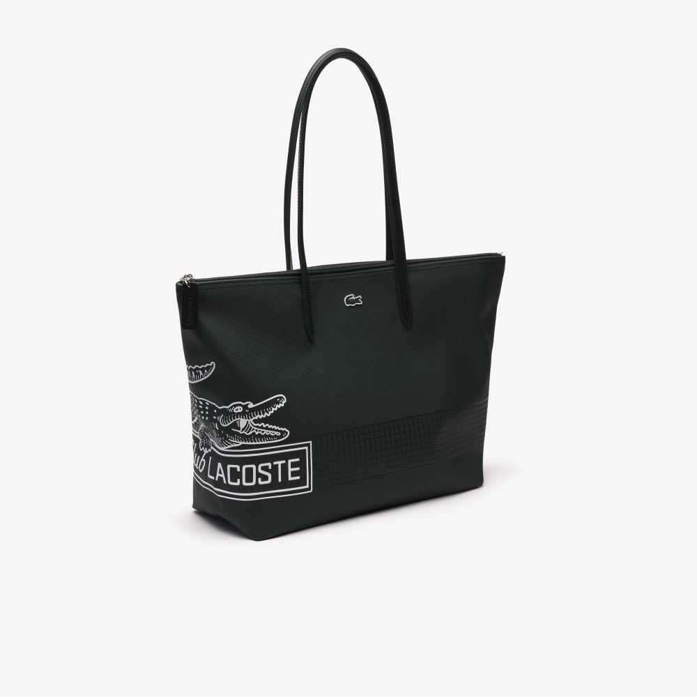 Lacoste L.12.12 Large Contrast Print Tote Multicolor | 9576-BHFCG