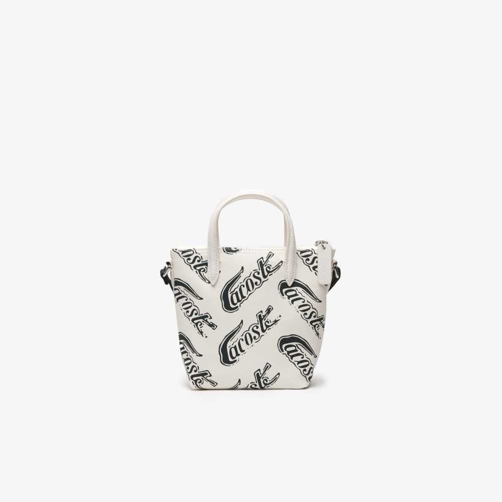 Lacoste L.12.12 Logo Print Tote - Small Multicolor | 4138-RVPUM