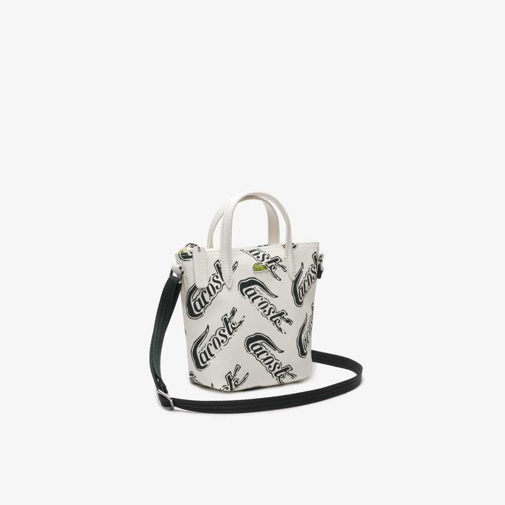 Lacoste L.12.12 Logo Print Tote - Small Multicolor | 4138-RVPUM