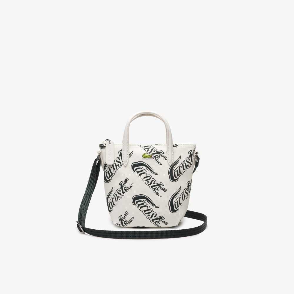 Lacoste L.12.12 Logo Print Tote - Small Multicolor | 4138-RVPUM