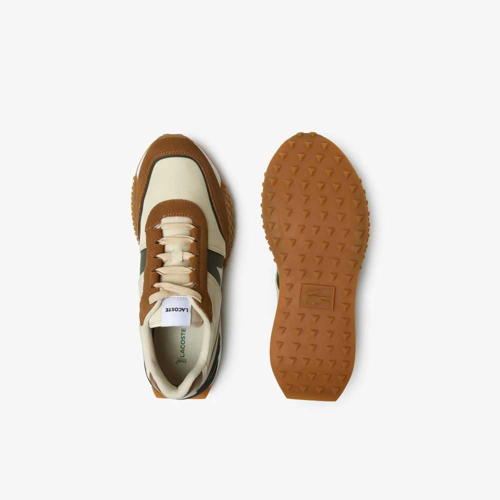 Lacoste L-Spin Deluxe Invierno Cuero Outdoor Marrones | 0754-BHVOT