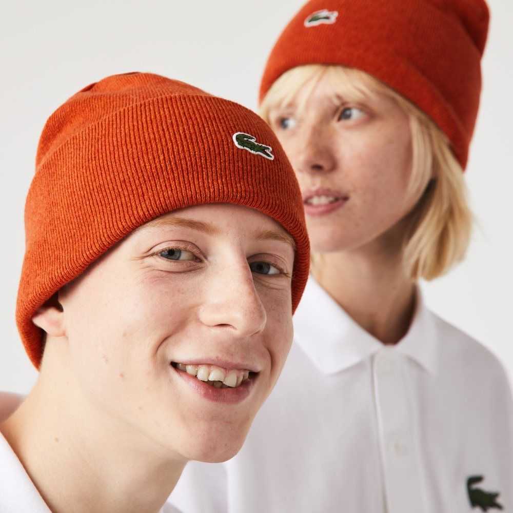 Lacoste Lana Beanie Naranjas | 1940-PIXNO