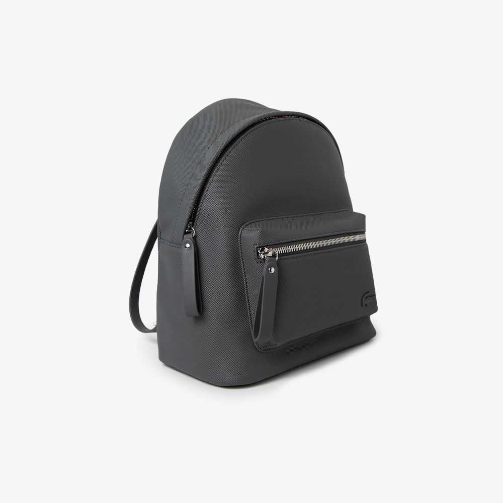 Lacoste Large Front Pocket Backpack Gris Oscuro | 4627-EFHPW