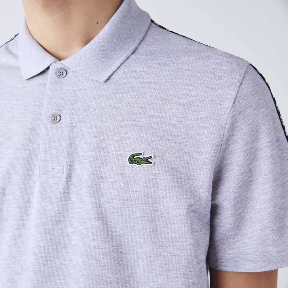 Lacoste Lettered Band Ultra-Ligeros Algodon Gris | 9276-LNWOY